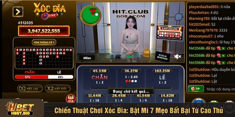 Chiến thuật chơi xóc đĩa