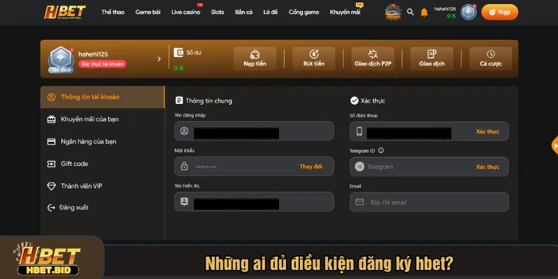 HBET áp dụng các tiêu chuẩn rõ ràng cho thành viên