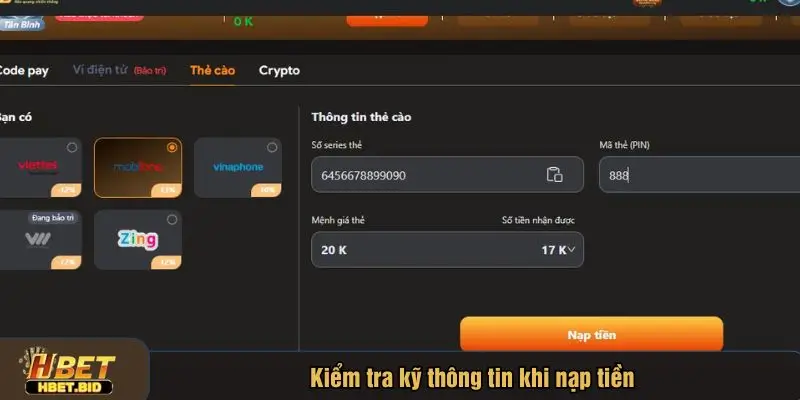 Kiểm tra kỹ thông tin khi giao dịch