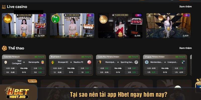 Ứng dụng Hbet thường có tốc độ tải nhanh hơn